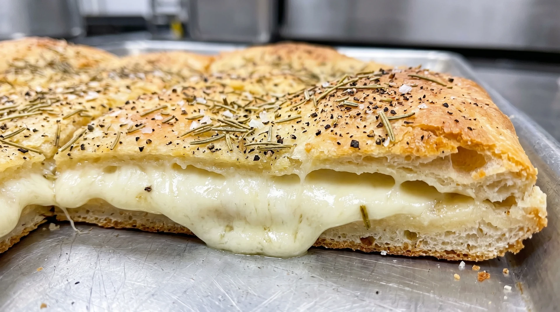 Old Forge white tray pizza